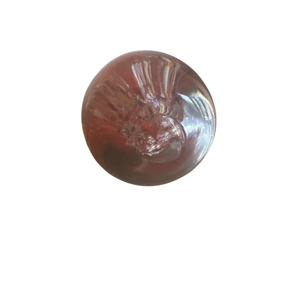 Handcrafted Glass‎ Jellyfish Paperweight Sculpture